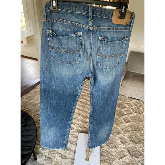 Vintage American Eagle Original Straight Jeans 29x30 Classic Blue Wash Denim Y2K - Picture 7 of 9